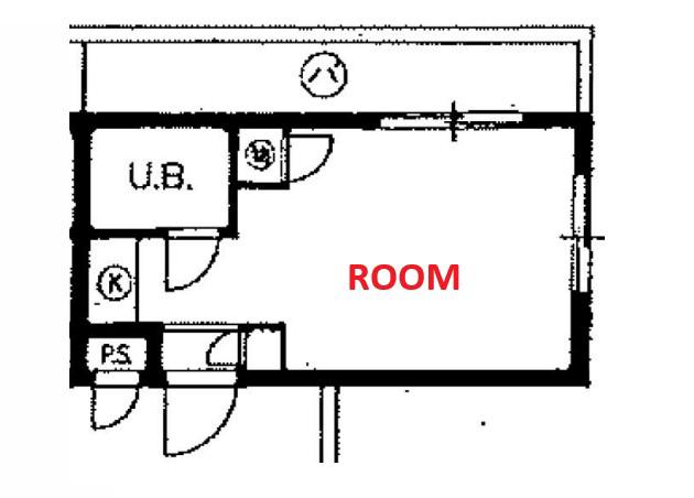トップ横浜東白楽(ワンルーム/5階)の間取り写真