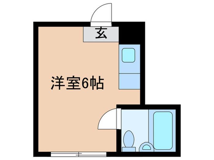 サンフラワー大領(ワンルーム/3階)の間取り写真