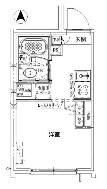 CREAL住吉II(ワンルーム/3階)の間取り写真