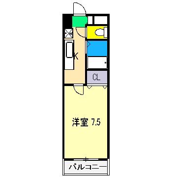 CRAY4(1K/4階)の間取り写真