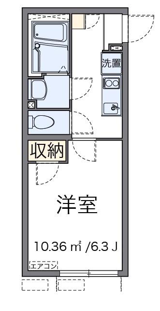 クレーメンス上連雀(1K/1階)の間取り写真