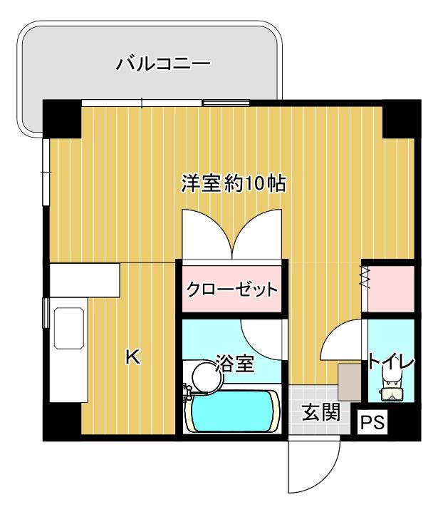 アローハイム大学病院前(ワンルーム/7階)の間取り写真