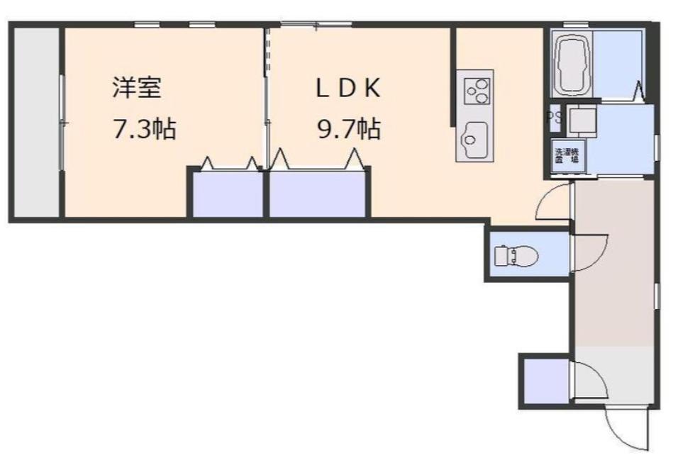 グランデ スペランサ(1LDK/2階)の間取り写真