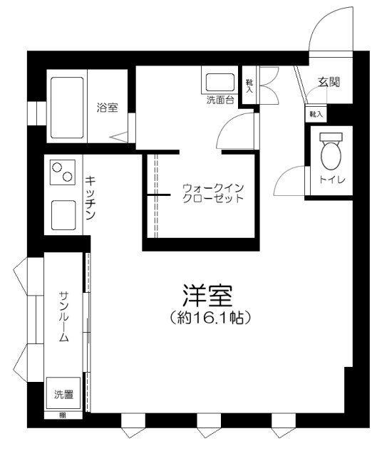 ＪＲ中央線 三鷹駅 徒歩13分 2階建 築5年(1K/2階)の間取り写真