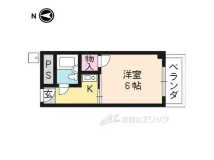 CASA VIEHA(1K/3階)の間取り写真