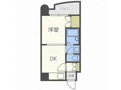 エンドレス三井北16条(1DK/5階)の間取り写真