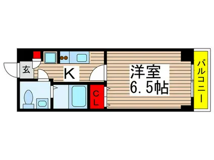 アリビオ八千代台西(1K/3階)の間取り写真