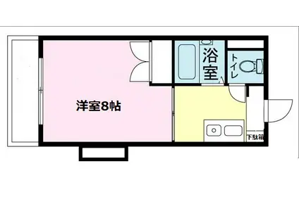 第15正田ビル(1K/3階)の間取り写真