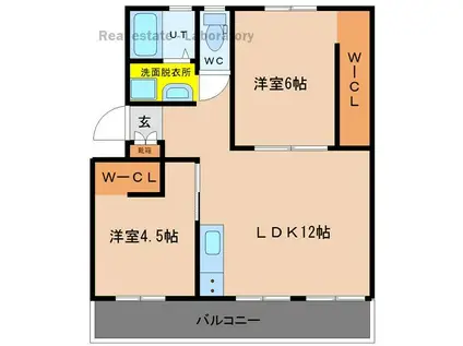 第1中村マンション(2LDK/2階)の間取り写真