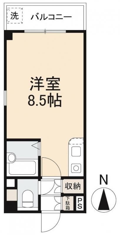 アルソリエート高松(ワンルーム/7階)の間取り写真