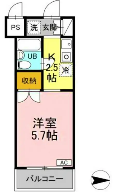 ジュネス西生田 4階階 間取り