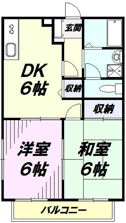 ハイツけやき台 1階階 間取り