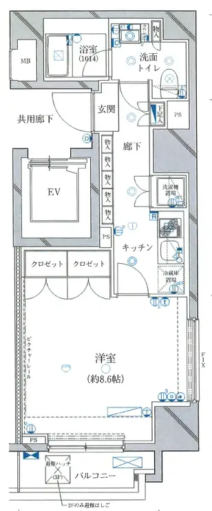 セジョリ西麻布 2階階 間取り