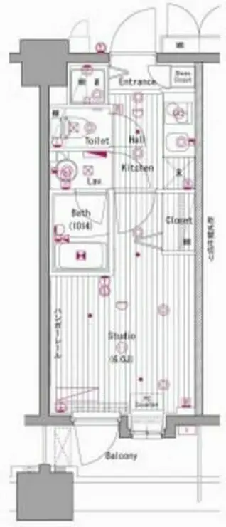 グランド・ガーラ横濱元町 7階階 間取り