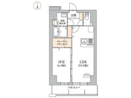 アヴィスタ(1LDK/2階)の間取り写真