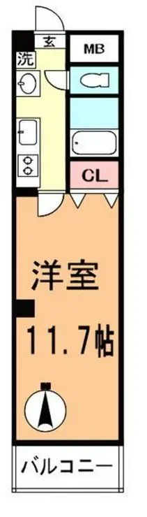 クイーンズF 3階階 間取り