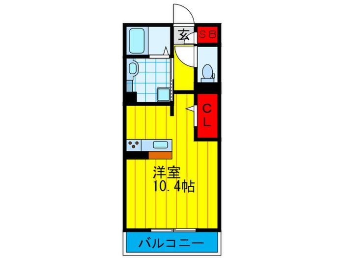 メゾン ジュネス(ワンルーム/2階)の間取り写真