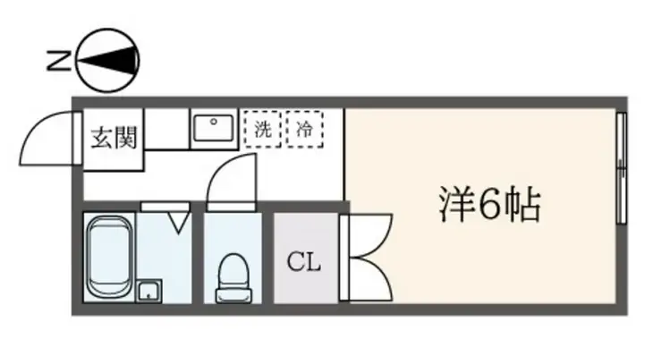 サンリッチ山手 1階階 間取り