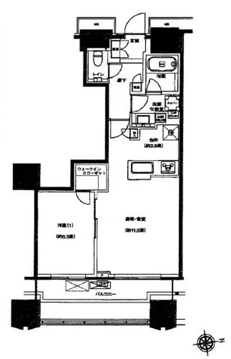 富久クロスコンフォートタワー 27階階 間取り