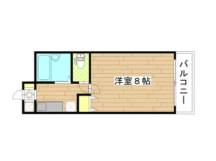 プランドビル北四番丁(1K/2階)の間取り写真