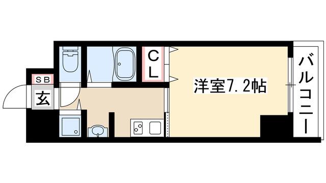 GP栄本町通(1K/2階)の間取り写真