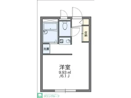 レオパレスアイビー(1K/1階)の間取り写真