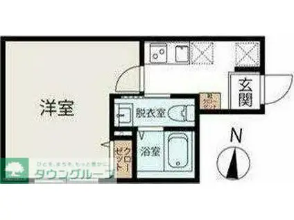 プリマベーラ海老名(1K/1階)の間取り写真