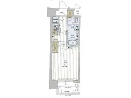 ファーストフィオーレ京橋パークフロント(1K/7階)の間取り写真