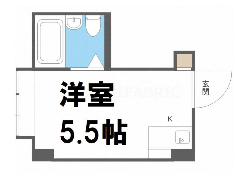 ジオナ本田(ワンルーム/4階)の間取り写真