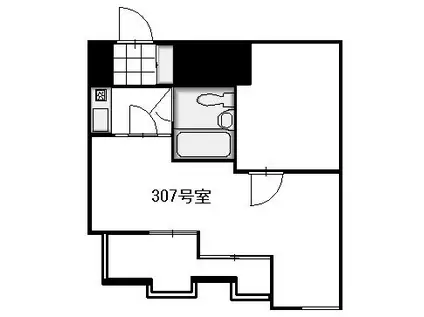 スペランザ・クニタチ(1DK/3階)の間取り写真