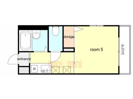 メゾンボナール(1K/1階)の間取り写真