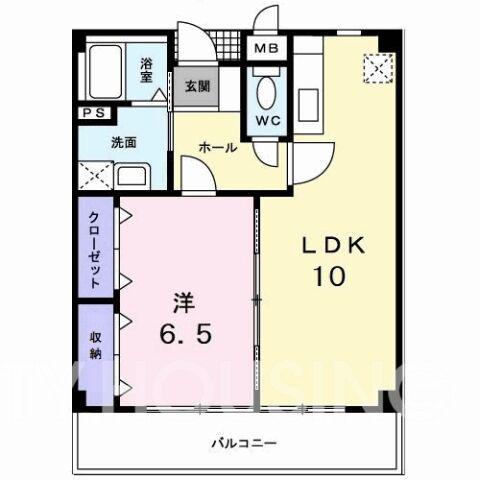レジデンス・ノンノサン(1LDK/1階)の間取り写真