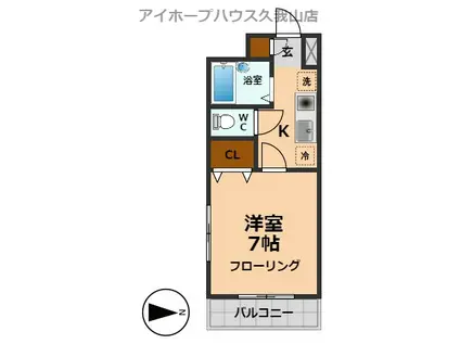 セレスト高井戸(1K/3階)の間取り写真