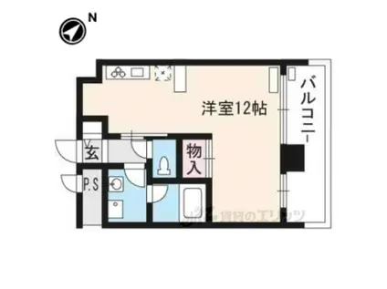 レガーロ大津なぎさ公園(ワンルーム/10階)の間取り写真