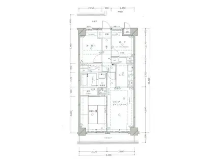 クリオ二俣川弐番館(3LDK/2階)の間取り写真