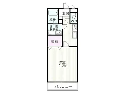 ARIA 花みずき(1K/3階)の間取り写真