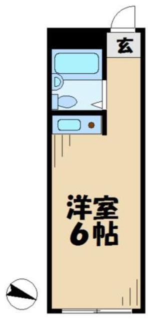 ドリームマンション(ワンルーム/2階)の間取り写真