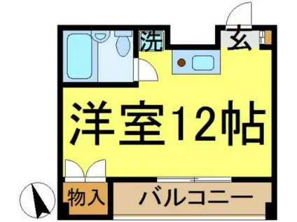 ヴィラ・タカハシ(ワンルーム/3階)の間取り写真