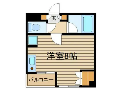 大野屋壱番館(ワンルーム/2階)の間取り写真