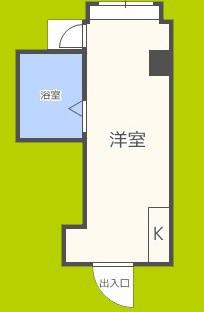 昭和グランドハイツ第二菅栄(ワンルーム/9階)の間取り写真