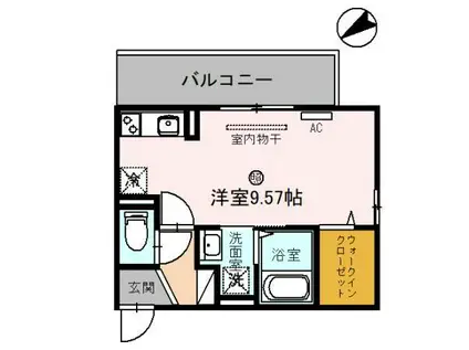 メゾンドエトワール(ワンルーム/3階)の間取り写真