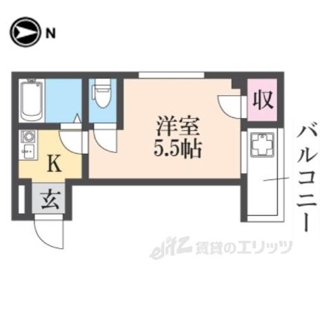 SENSE SNT(ワンルーム/3階)の間取り写真