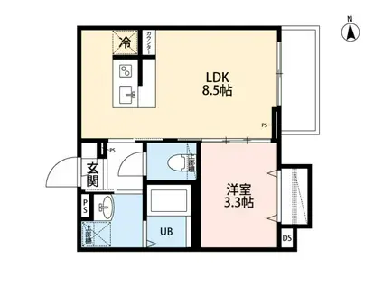 THE CULLINAN EST(1LDK/2階)の間取り写真