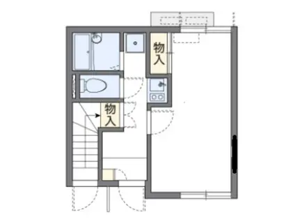 レオネクストアーミリージュ(1K/2階)の間取り写真