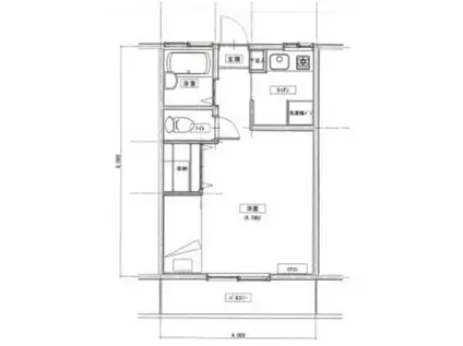 押本ハイツ(1K/2階)の間取り写真
