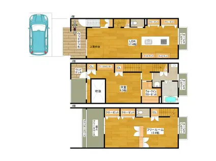 SAKS ESAKA(2LDK/1階)の間取り写真