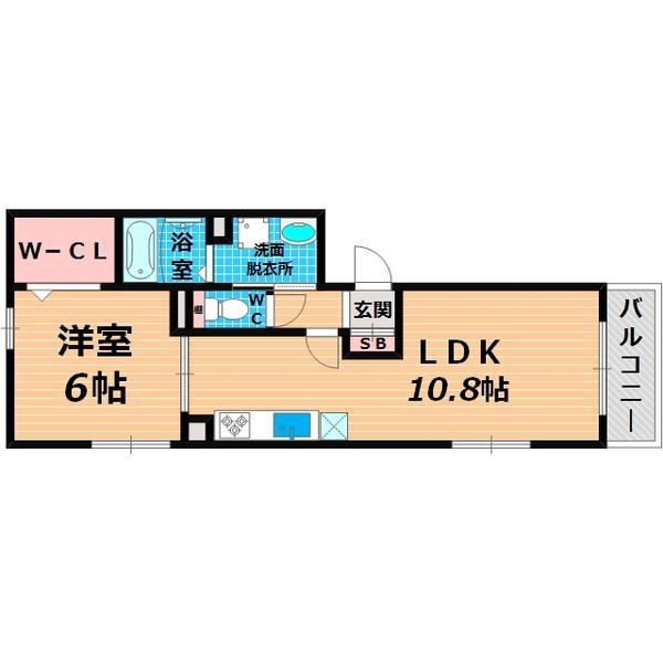コートフォルム成育(1LDK/1階)の間取り写真