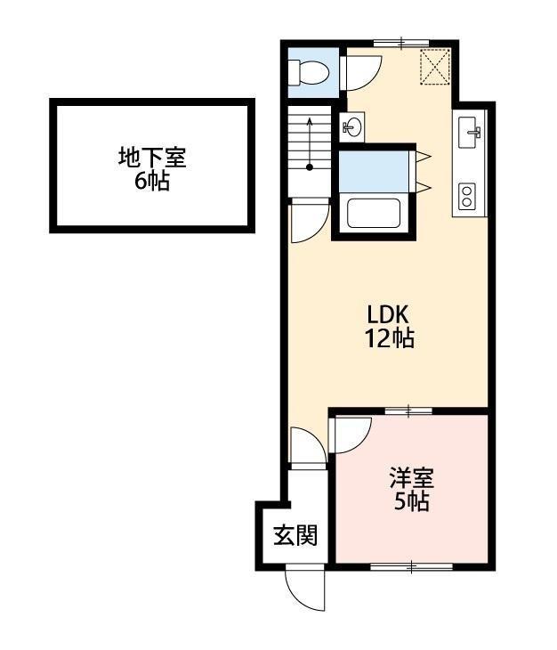 真栄ハウス(1SLDK/1階)の間取り写真