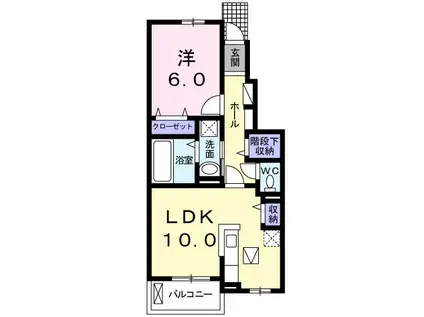 サンシャイン 103(1LDK/1階)の間取り写真
