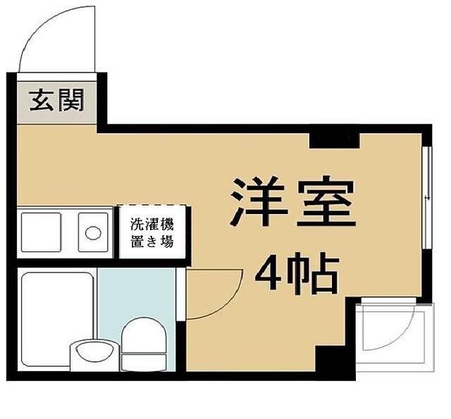 アエラス赤羽(ワンルーム/2階)の間取り写真